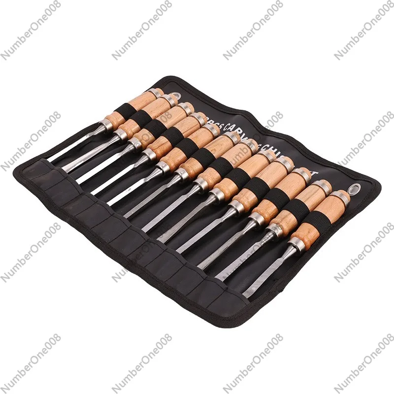 Wood Chisel Set - 12PCS 목공 조각 도구 세트, 목재