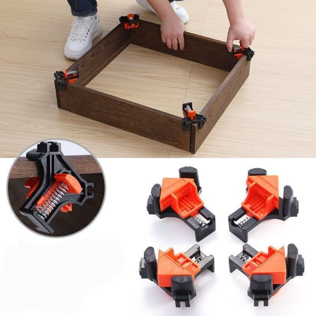 Woodworking Hand Tools - 4개 90 ° 직각 클램프 고정