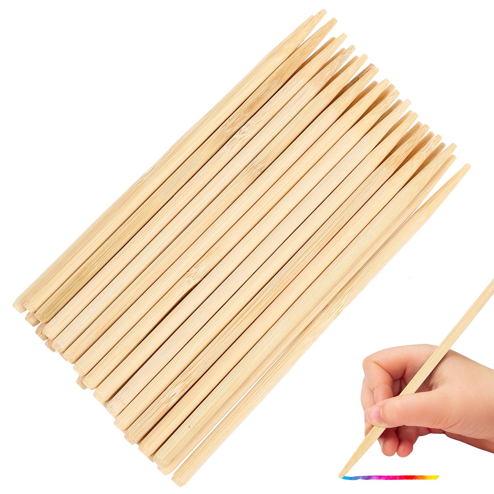 Woodworking Kids Toys - 30 Pcs 나무 스크래치 그림 대나무