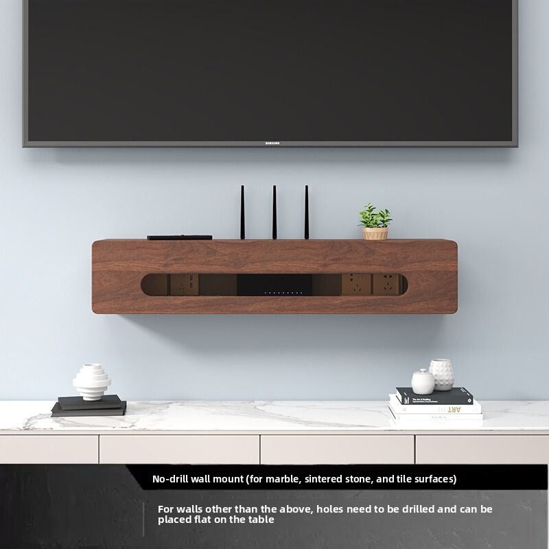 Woodworking Tv - 원목 케이블 정리함 방진 라우터 모뎀