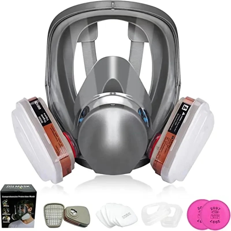Woodworking Respirator - 6800 김서림 방지 방독면, 산업용 페인트,