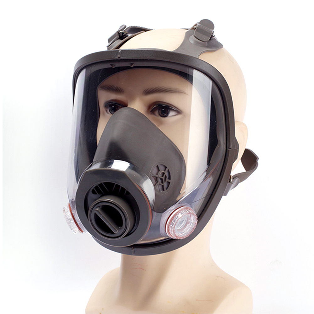 Woodworking Respirator - 3 인터페이스 화학물질 방독면 6800 3포트