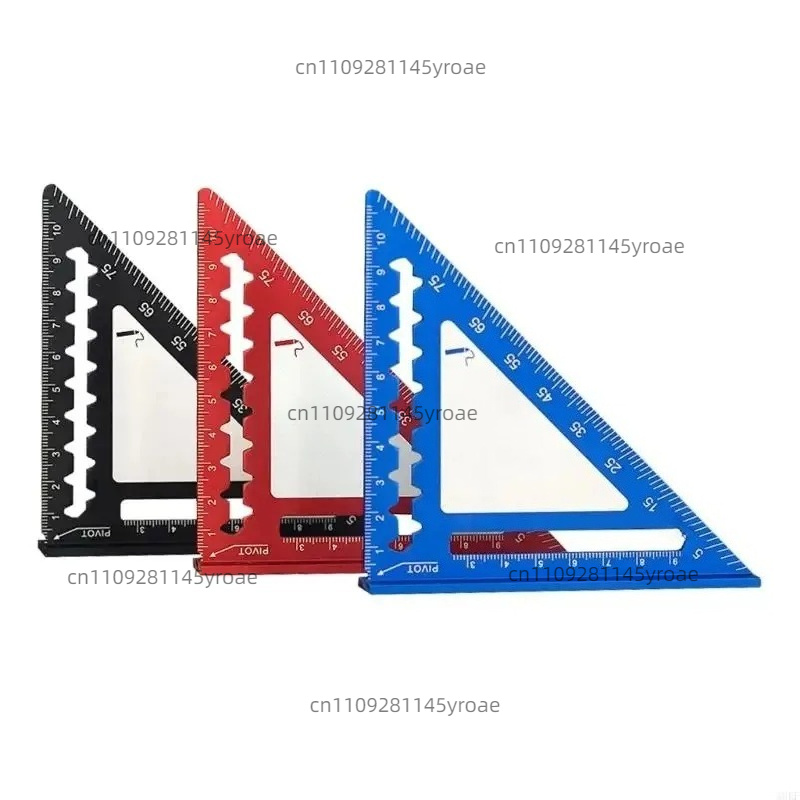 Woodworking Tools - 4인치 알루미늄 삼각형 직각자 45/90도 목공