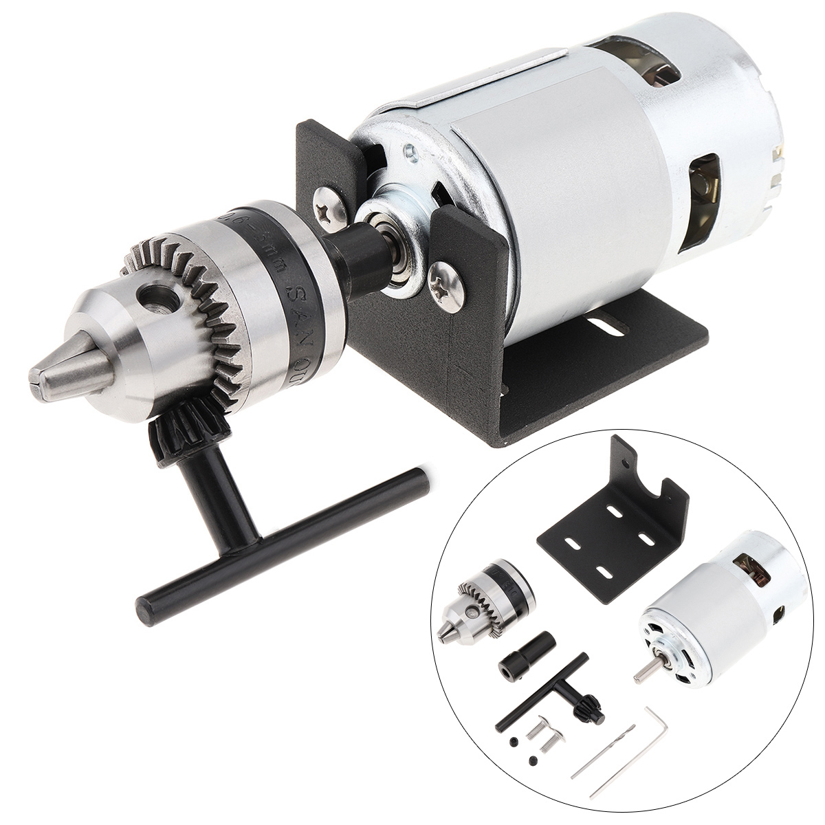 Woodworking Lathe Chuck - 12-24V 핸드 드릴 555/775 B10 드릴