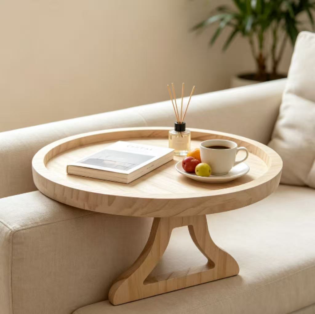 소파 트레이 테이블 소파 팔걸이 클립온 트레이 천연 나 - Woodworking Tv 리뷰 및 가격