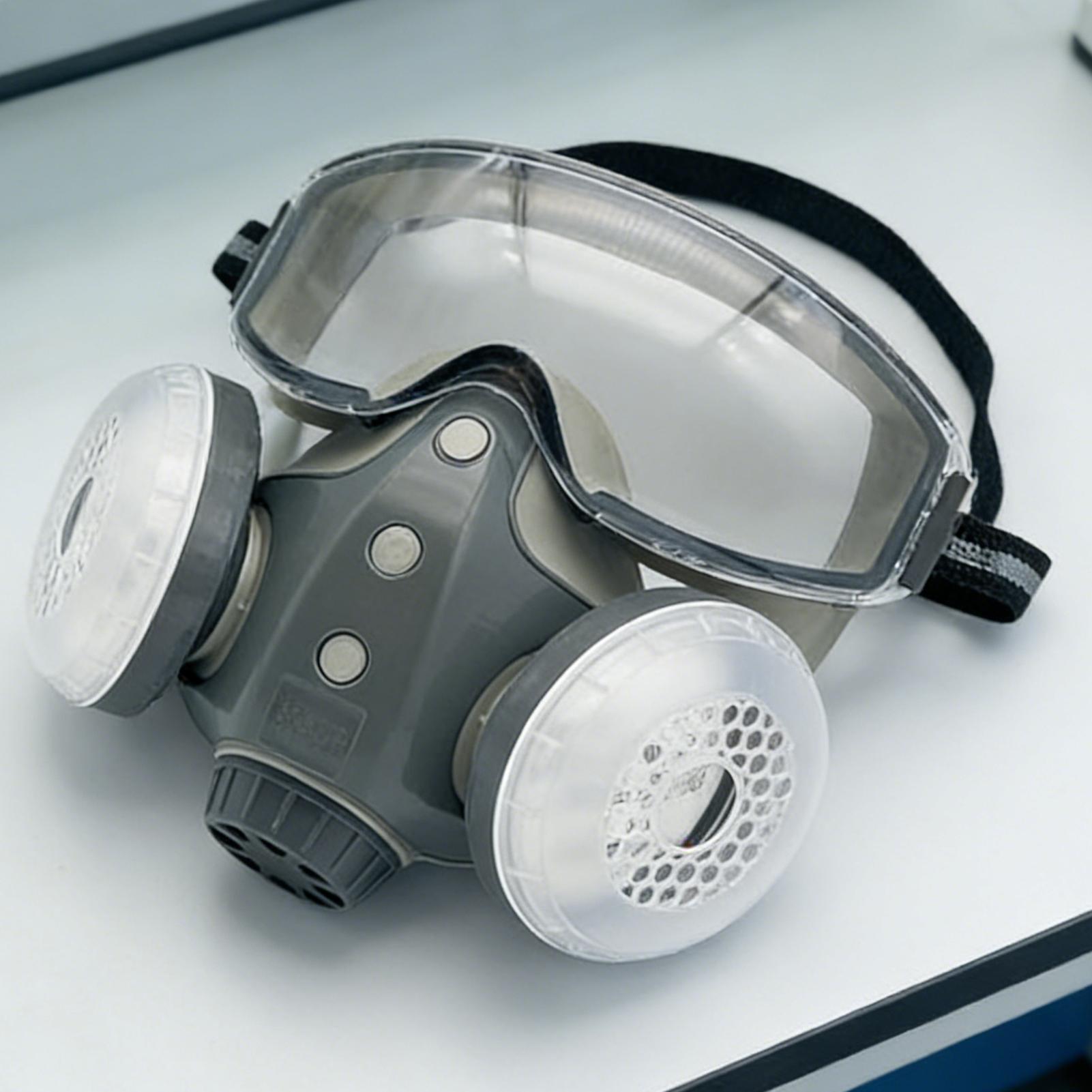 필터가 있는 호흡기 마스크 고글이 있는 전면 보호 필터 - Woodworking Respirator 리뷰 및 가격