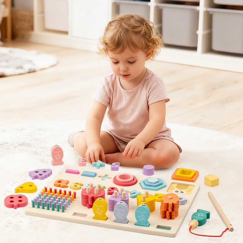 나무 다기능 로그리즘 보드, 색상, 모양, 인지 매칭, - Woodworking Kids Toys 리뷰 및 가격