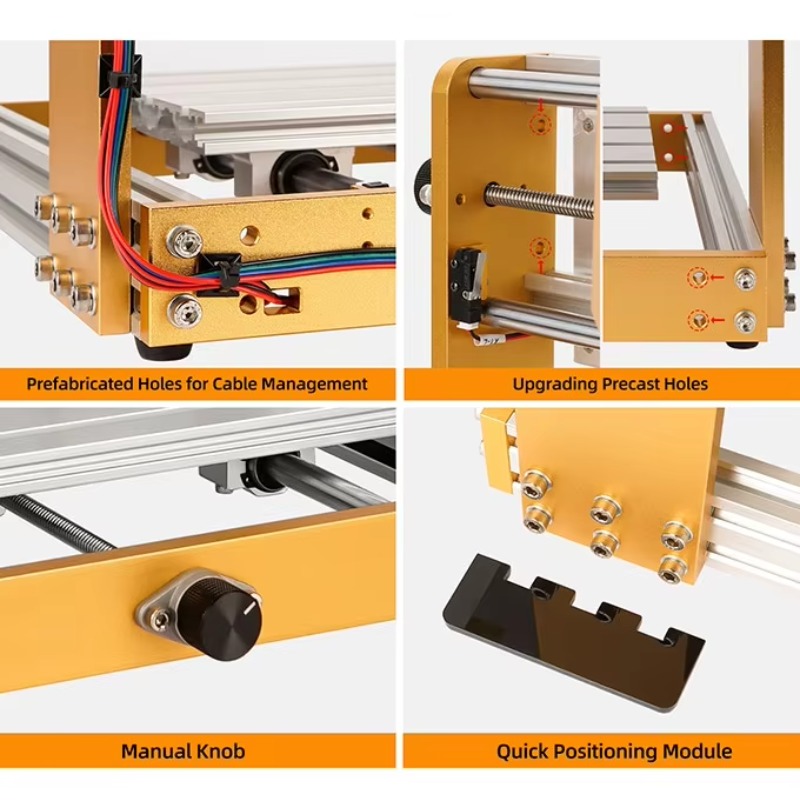전문가용 최대 규모 DIY 미니 데스크탑 CNC 조각기 - Woodworking Images Free 리뷰 및 가격