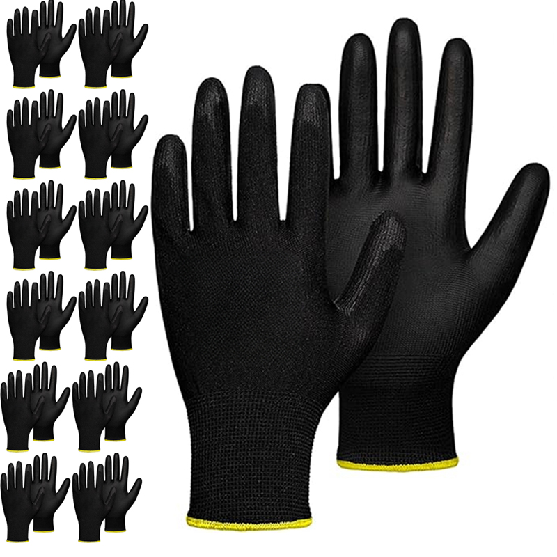 내구성 코팅 나일론 PU 장갑, 탄성 전체 손바닥 코팅 - Woodworking Gloves 리뷰 및 가격