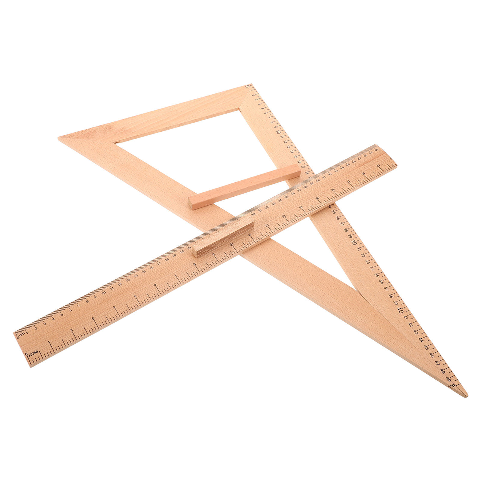 2Pcs 나무 측정 자 50Cm 교사용 직선자 학생 교 - Woodworking Teacher 리뷰 및 가격