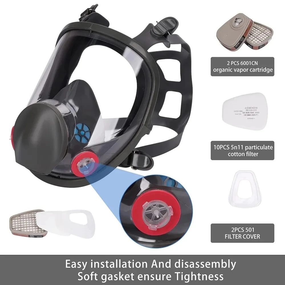 6800 김서림 방지 방독면, 산업용 페인트, 스프레이 - Woodworking Respirator 리뷰 및 가격