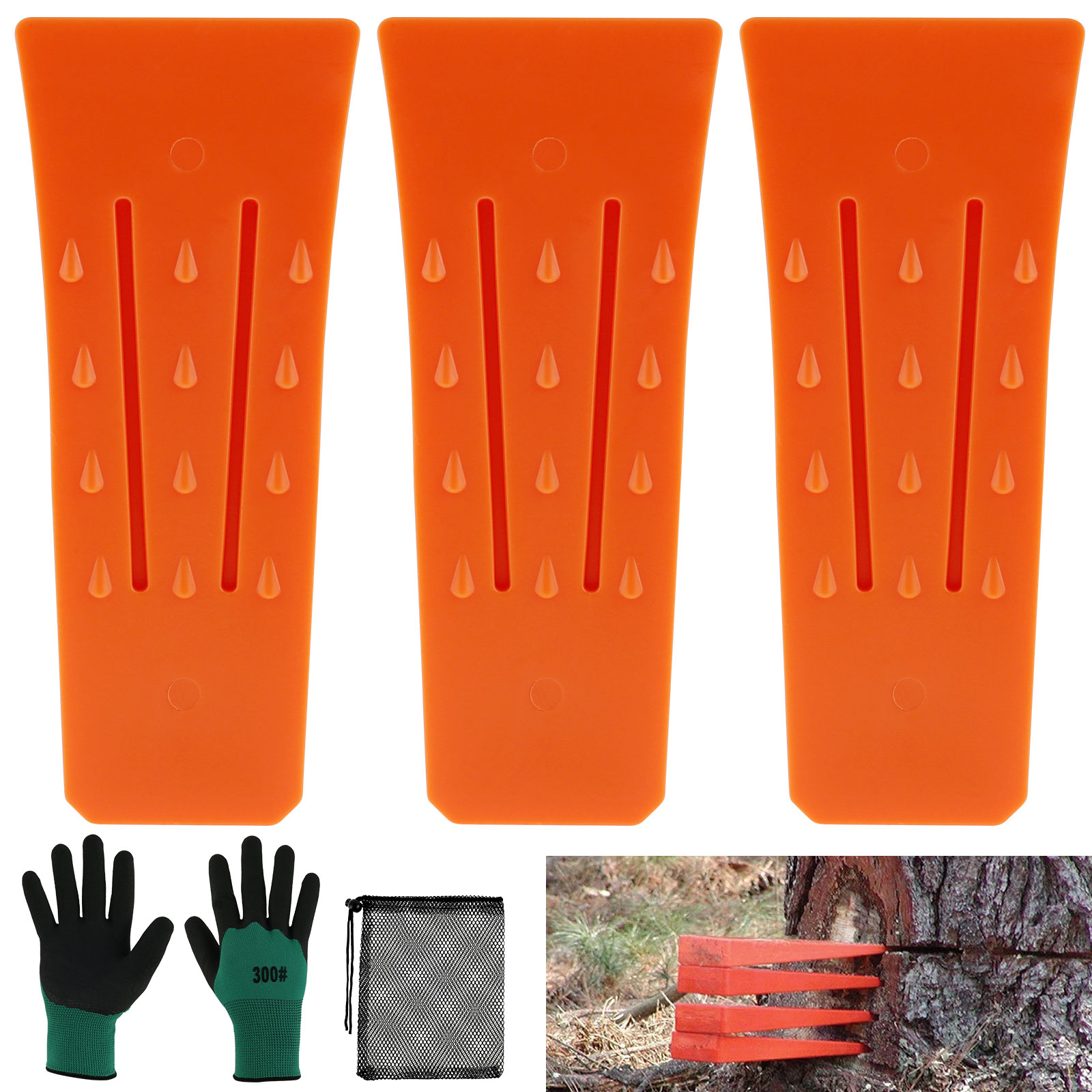 3Pcs 나무 절단 웨지 내구성 플라스틱 효과적인 벌채 - Woodworking Gloves 리뷰 및 가격