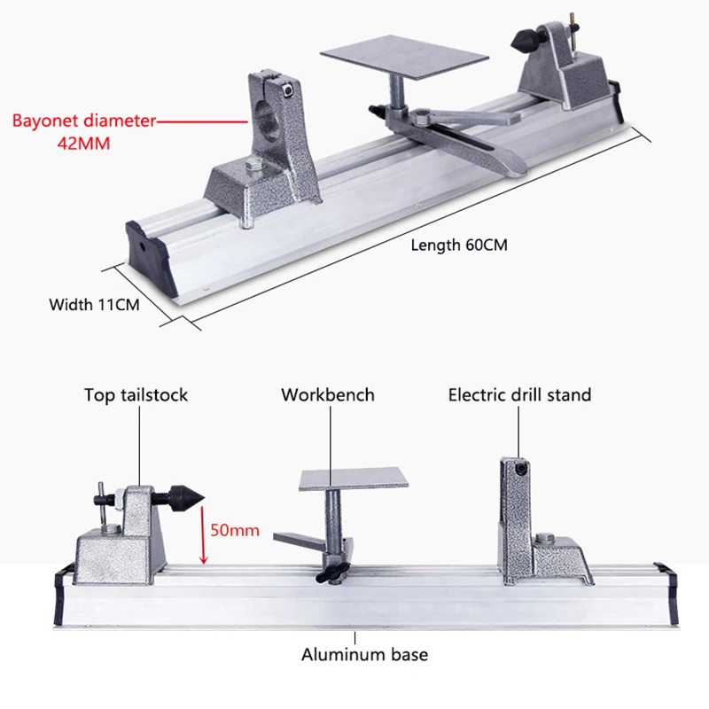 800W 소형 목공 선반 TZ-002 전기 드릴 및 비 - Woodworking Lathe Machine 리뷰 및 가격