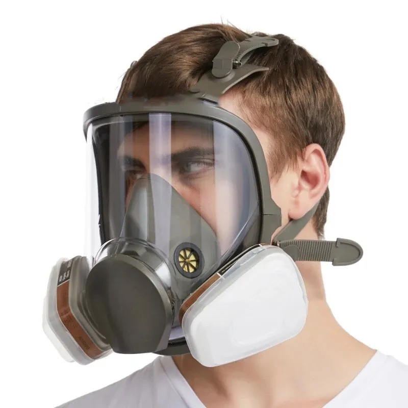 대형 사이즈 6800 가스 마스크 전면형 호흡기 재사용 - Woodworking Respirator 리뷰 및 가격