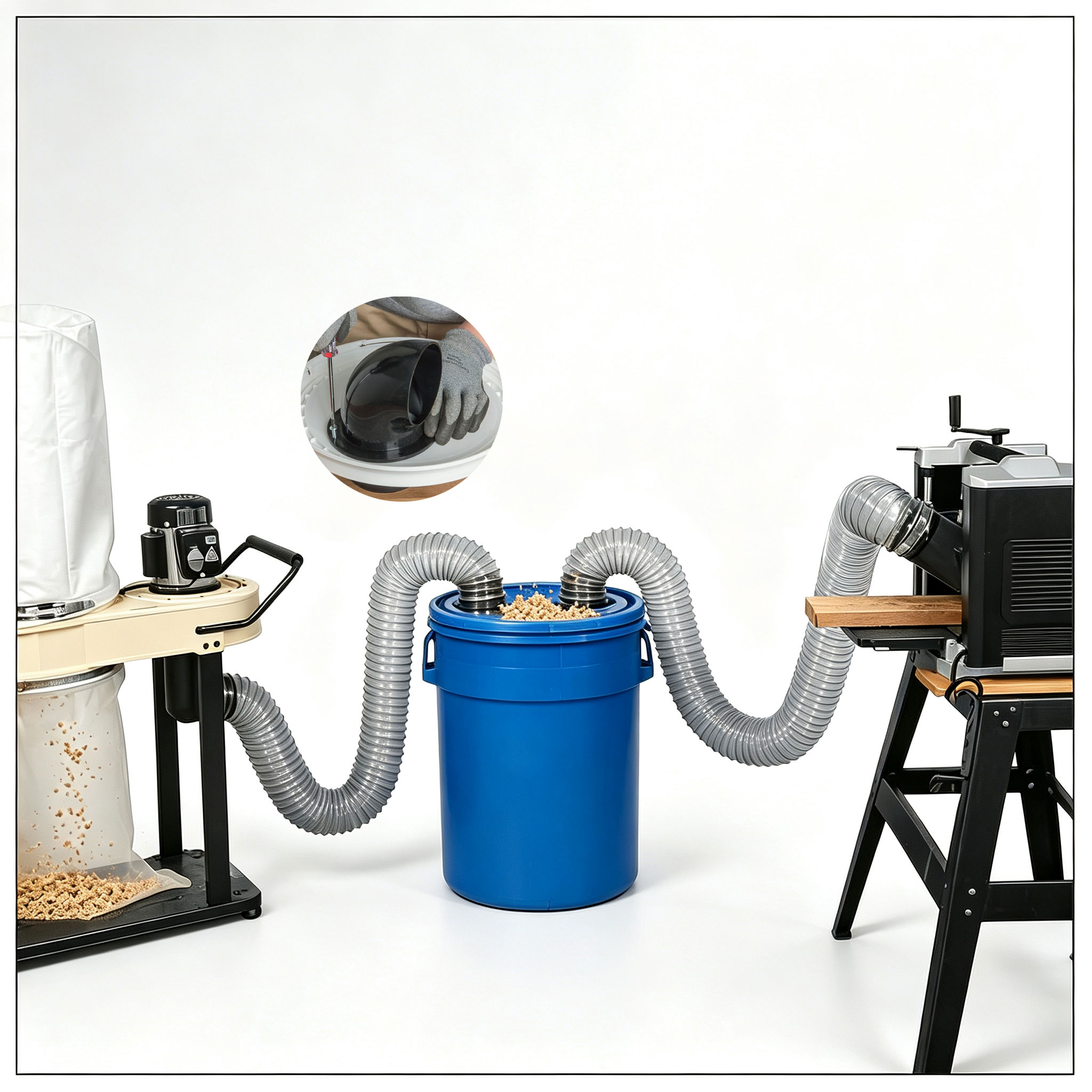 100mm 목공용 사이클론 먼지 수집기 어댑터 엘보 플 - Vacuum Woodworking 리뷰 및 가격