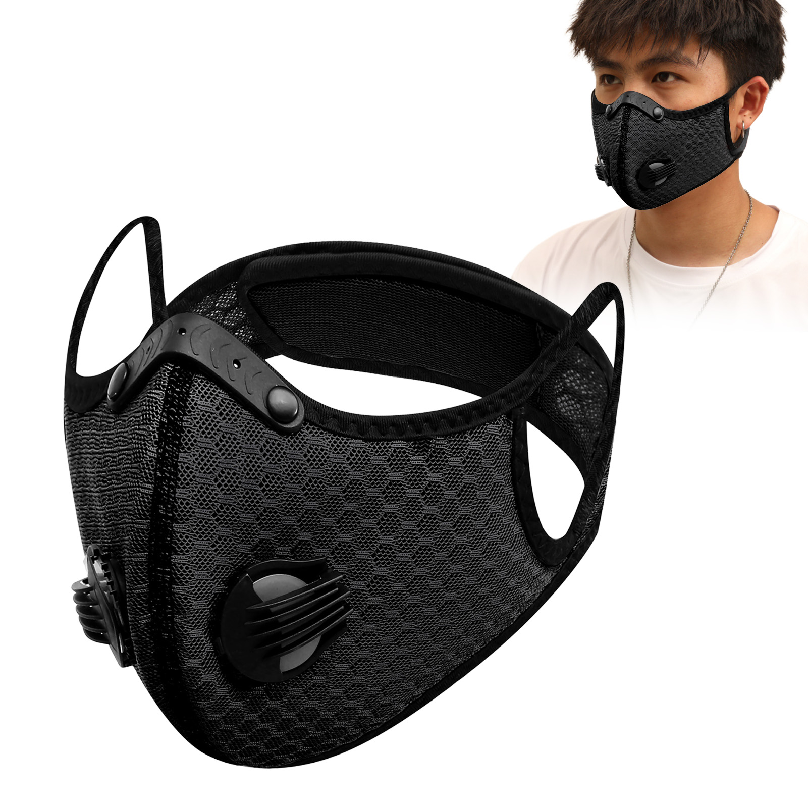 유니섹스 방풍 라이딩 마스크 활성탄 마스크 야외 스포츠 - Woodworking Mask 리뷰 및 가격