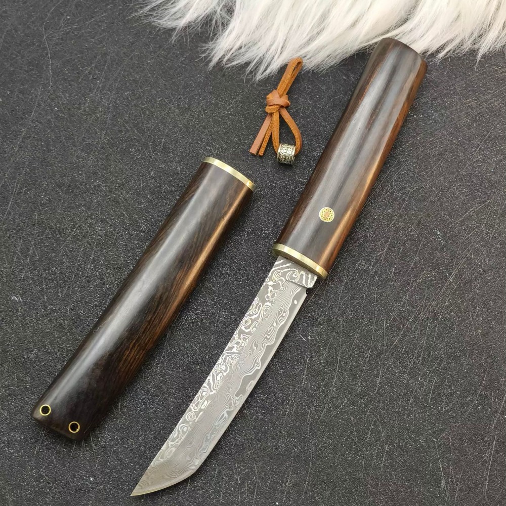 고경도 VG10 다마스커스 탄토 블레이드 에보니 핸들  - Woodworking Japan 리뷰 및 가격