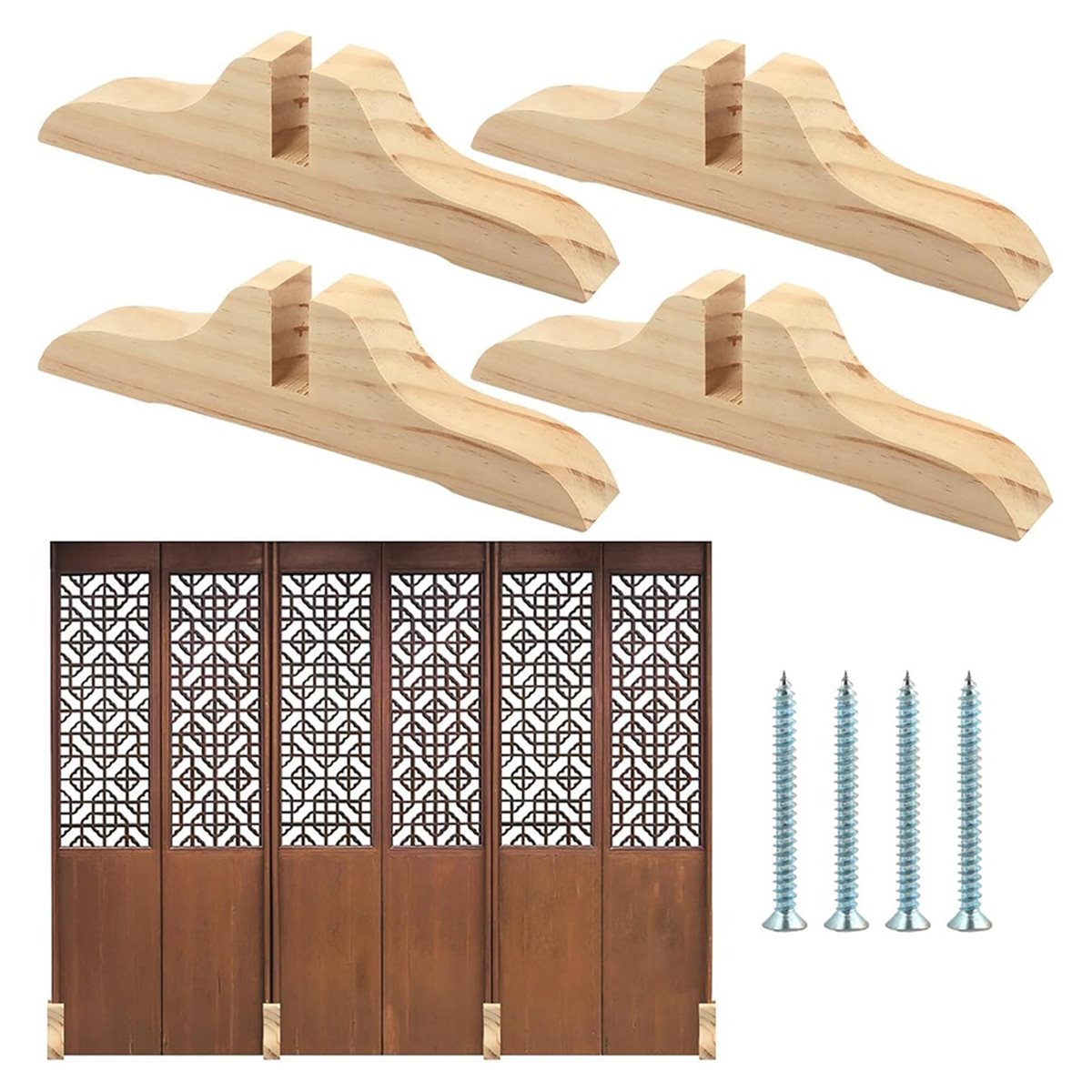 PHONE&GEAR 나무로 만든 4피스 룸 디바이더 스 - Woodworking Manufacturing 리뷰 및 가격