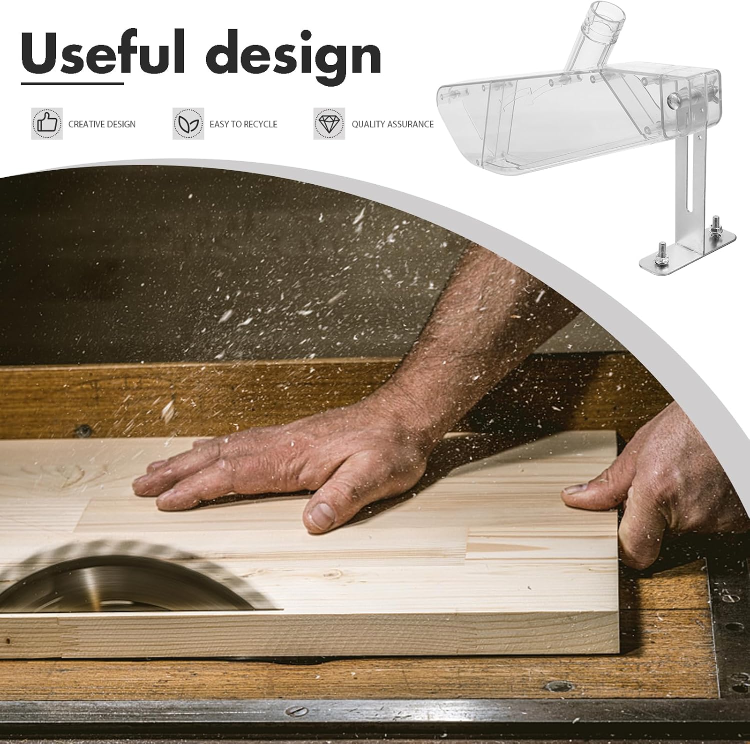 목공 테이블 톱 보호 커버 전기 원형 톱용 투명 먼지  - Vacuum Woodworking 리뷰 및 가격